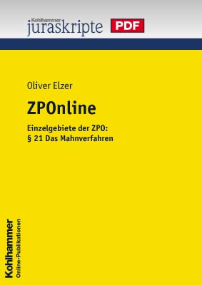 21 Das Mahnverfahren Elzer Oliver Bei Dienst Am Buch