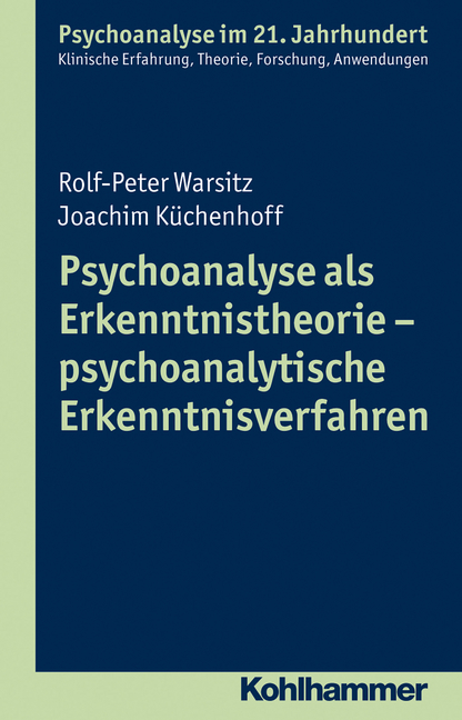 Umschlag von " Psychoanalyse als Erkenntnistheorie"